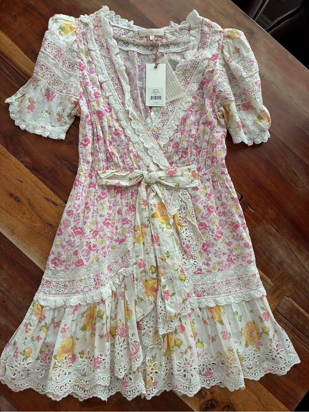 LoveShackFancy Belen Dress in Lemonade Stand size 4 NWT